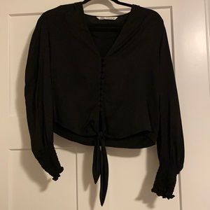 Adorable black Zara top